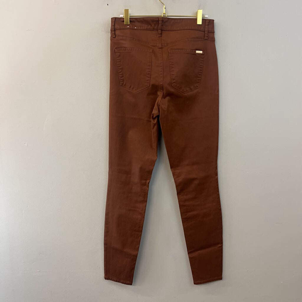 The Skinny Brown Faux Leather High Waisted Pants 4