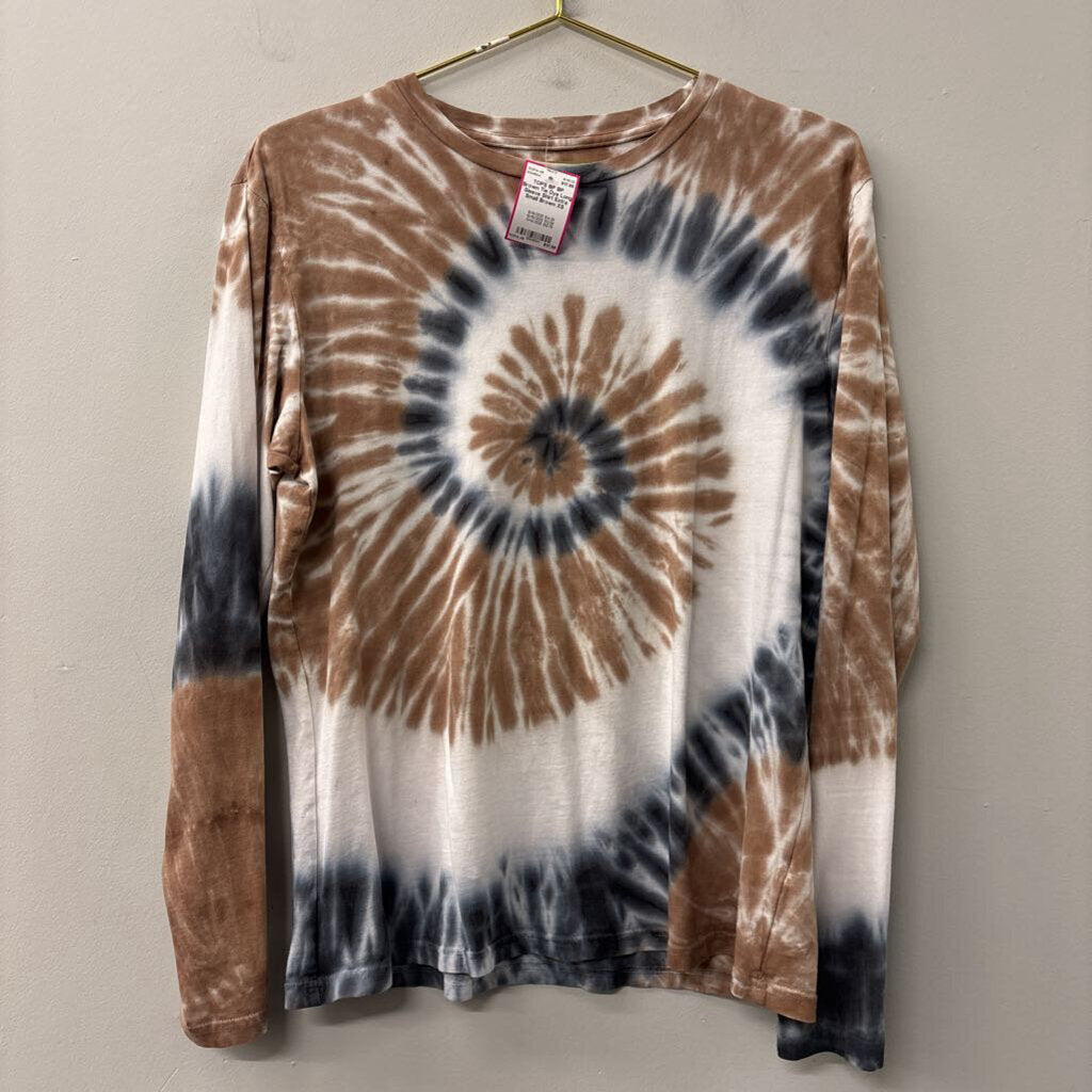 BP Brown Tie Dye Long Sleeve Shirt Extra Small