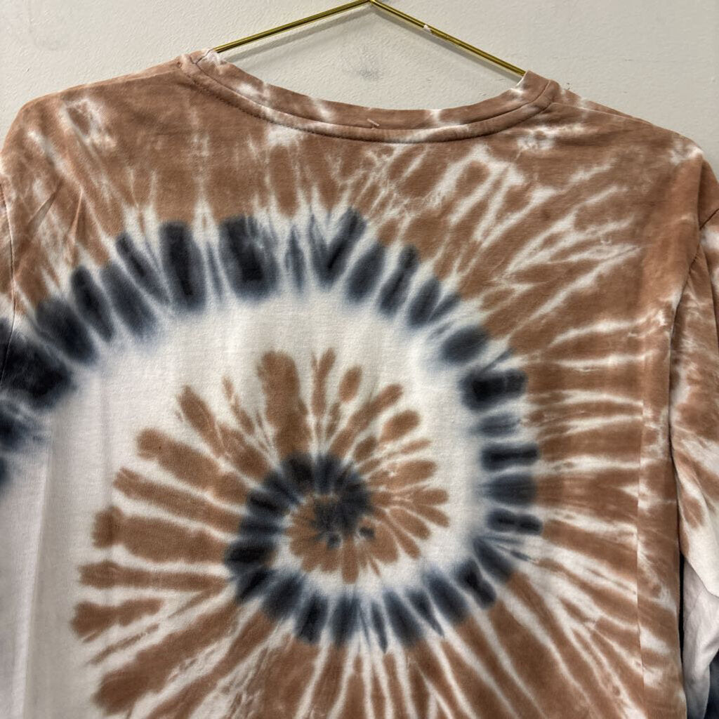 BP Brown Tie Dye Long Sleeve Shirt Extra Small