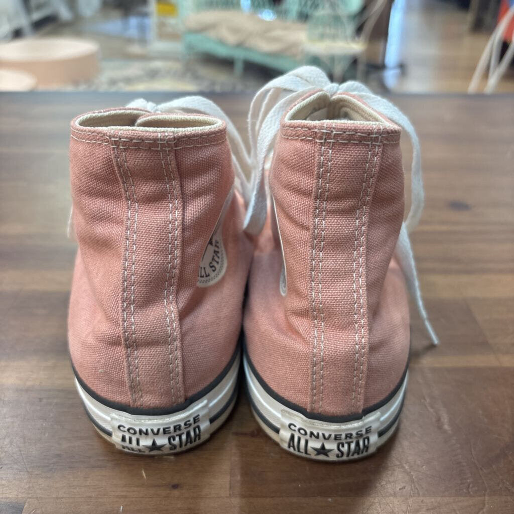 Converse Pink High Top Chuck Taylors 8.5