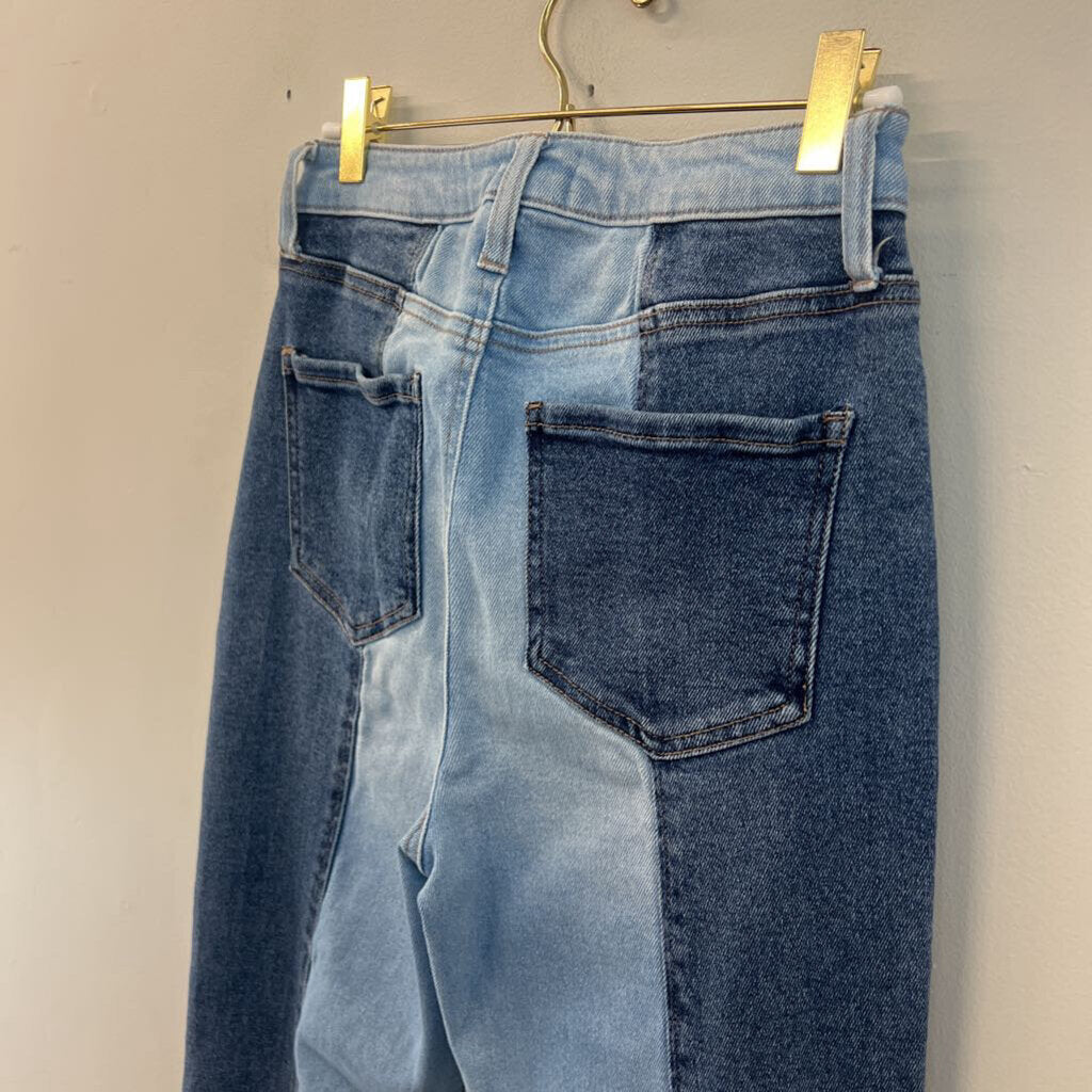 Altar'd State Two Toned Flared Jeans 27