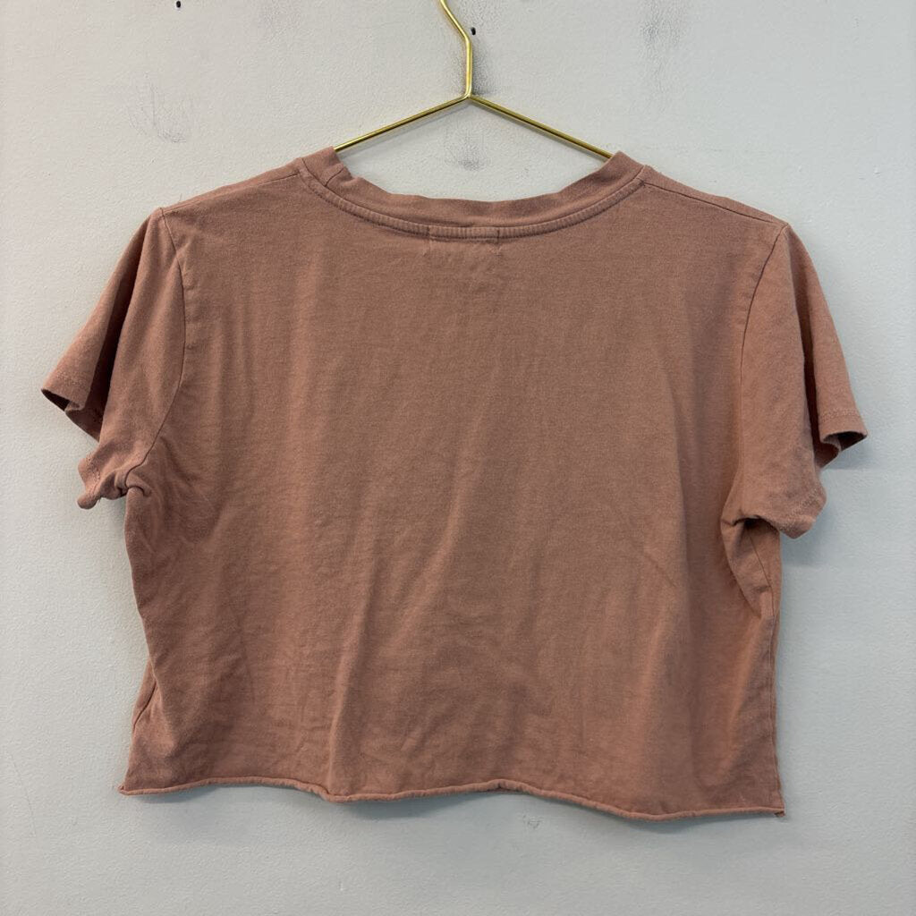 Altar'd State Here Comes The Sun Cropped Graphic Tee Medium