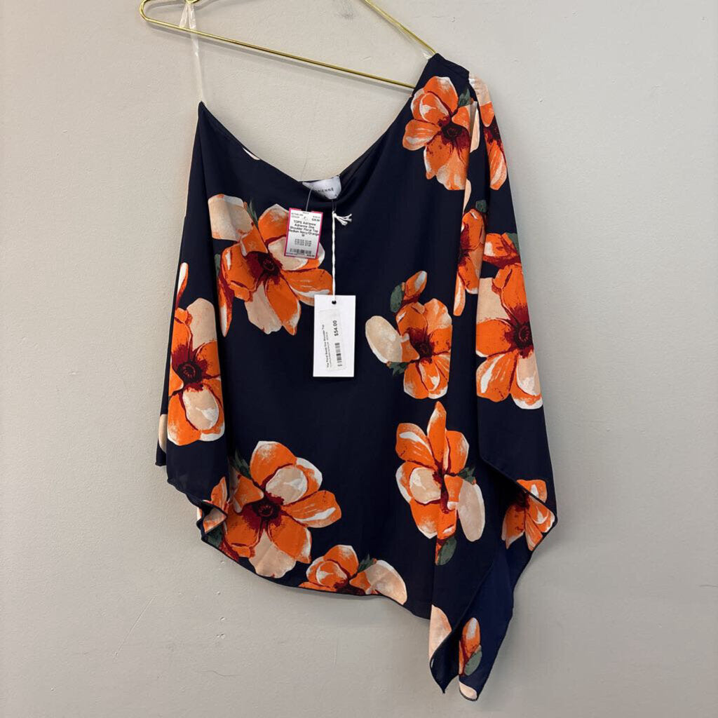 Adrienne One Shoulder Floral Top Medium