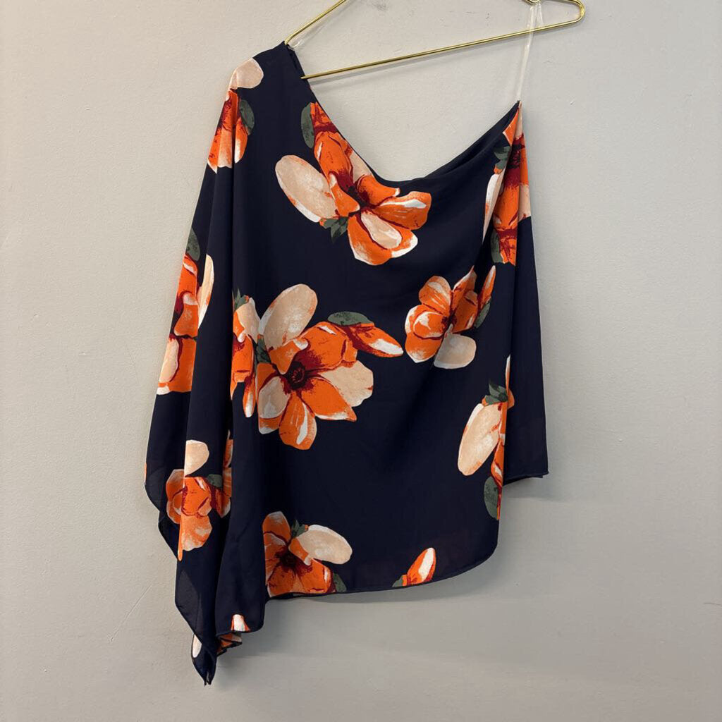 Adrienne One Shoulder Floral Top Medium