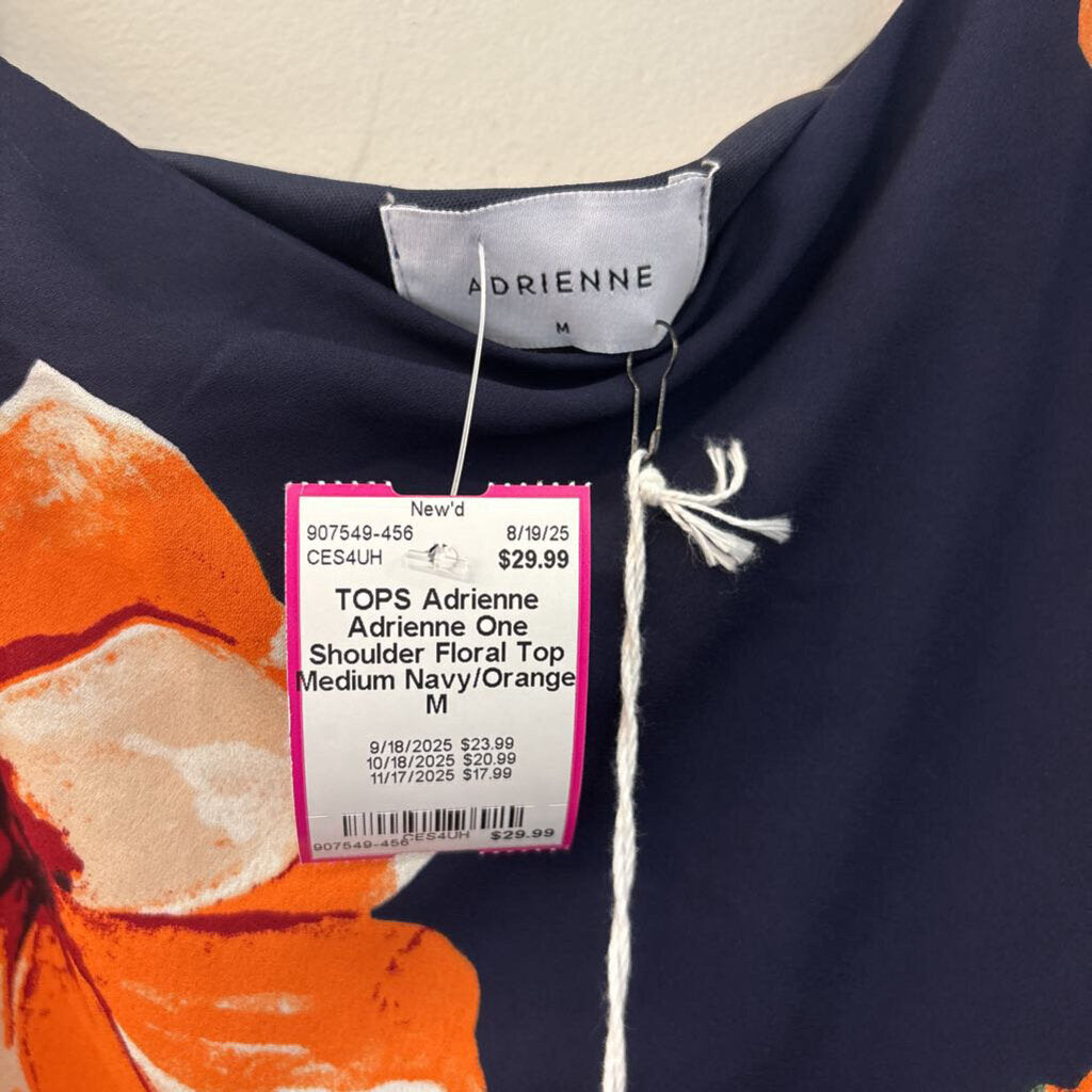 Adrienne One Shoulder Floral Top Medium