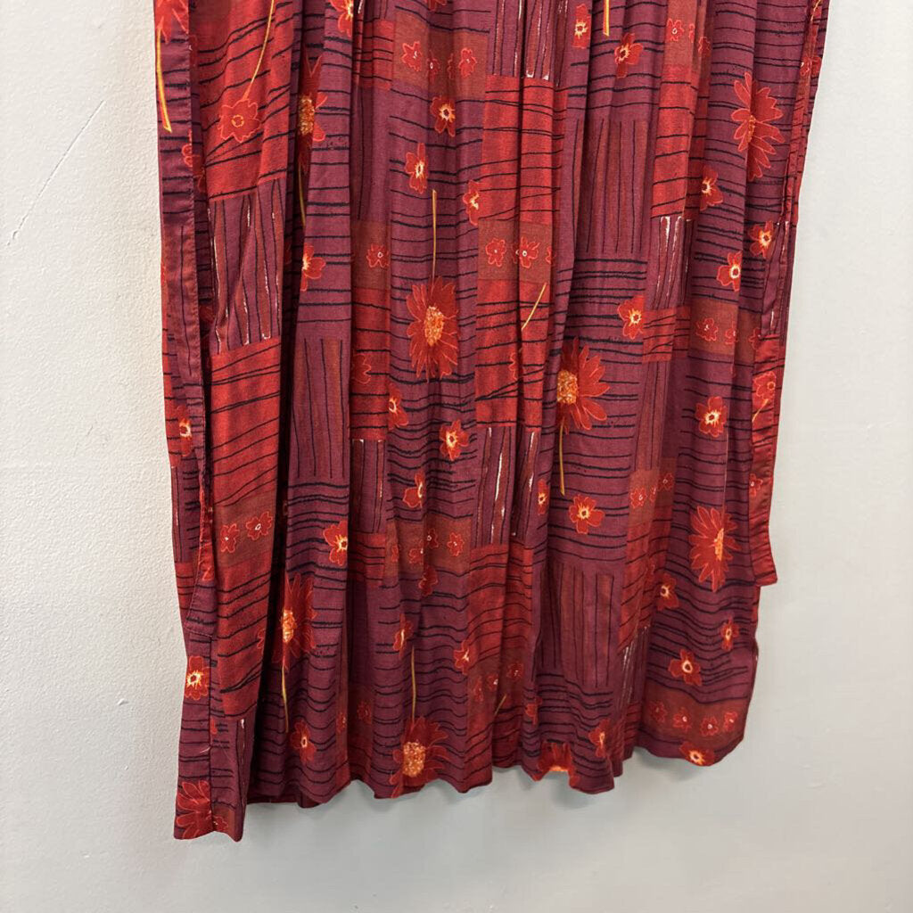 Vintage Brett Alixander Floral Print Dress 12P