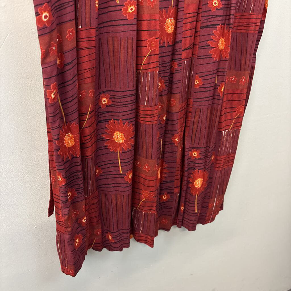 Vintage Brett Alixander Floral Print Dress 12P