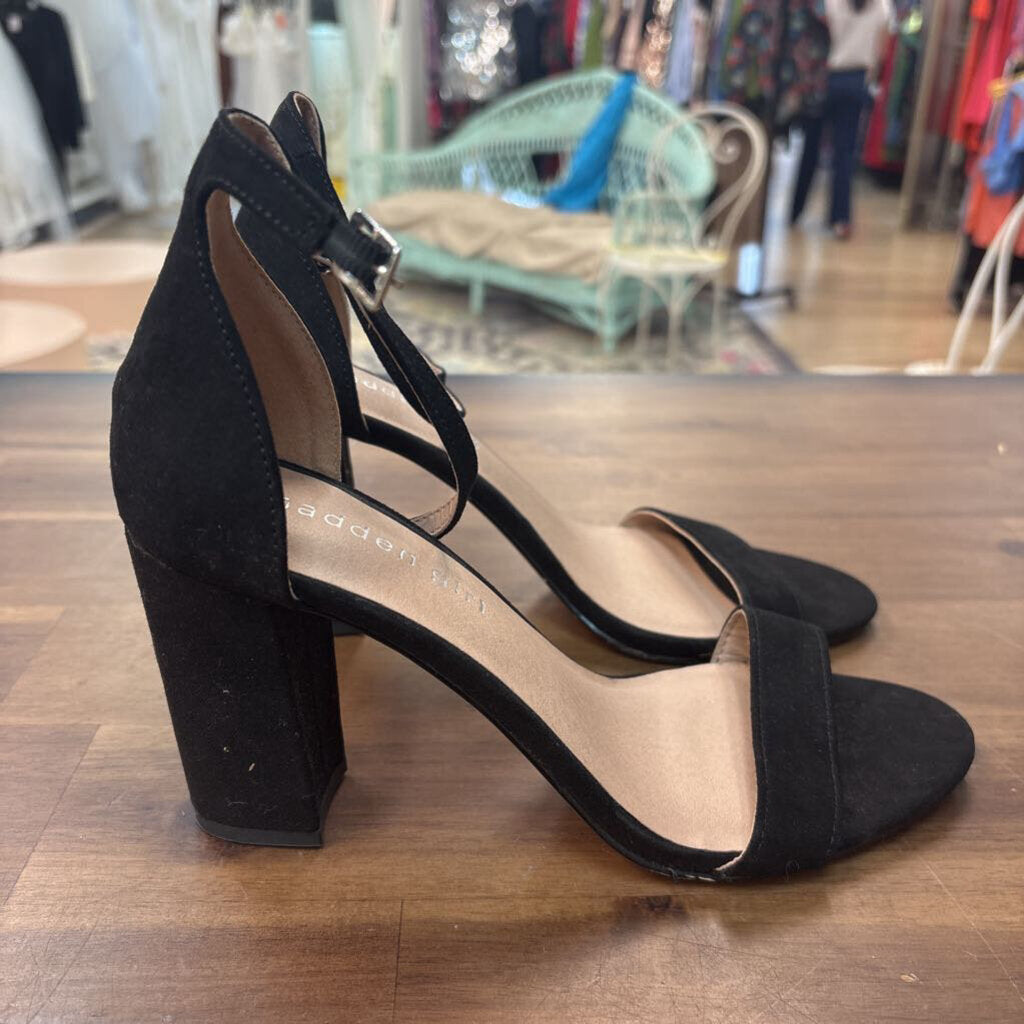 Madden Girl Ankle Strap Block Heel 6.5