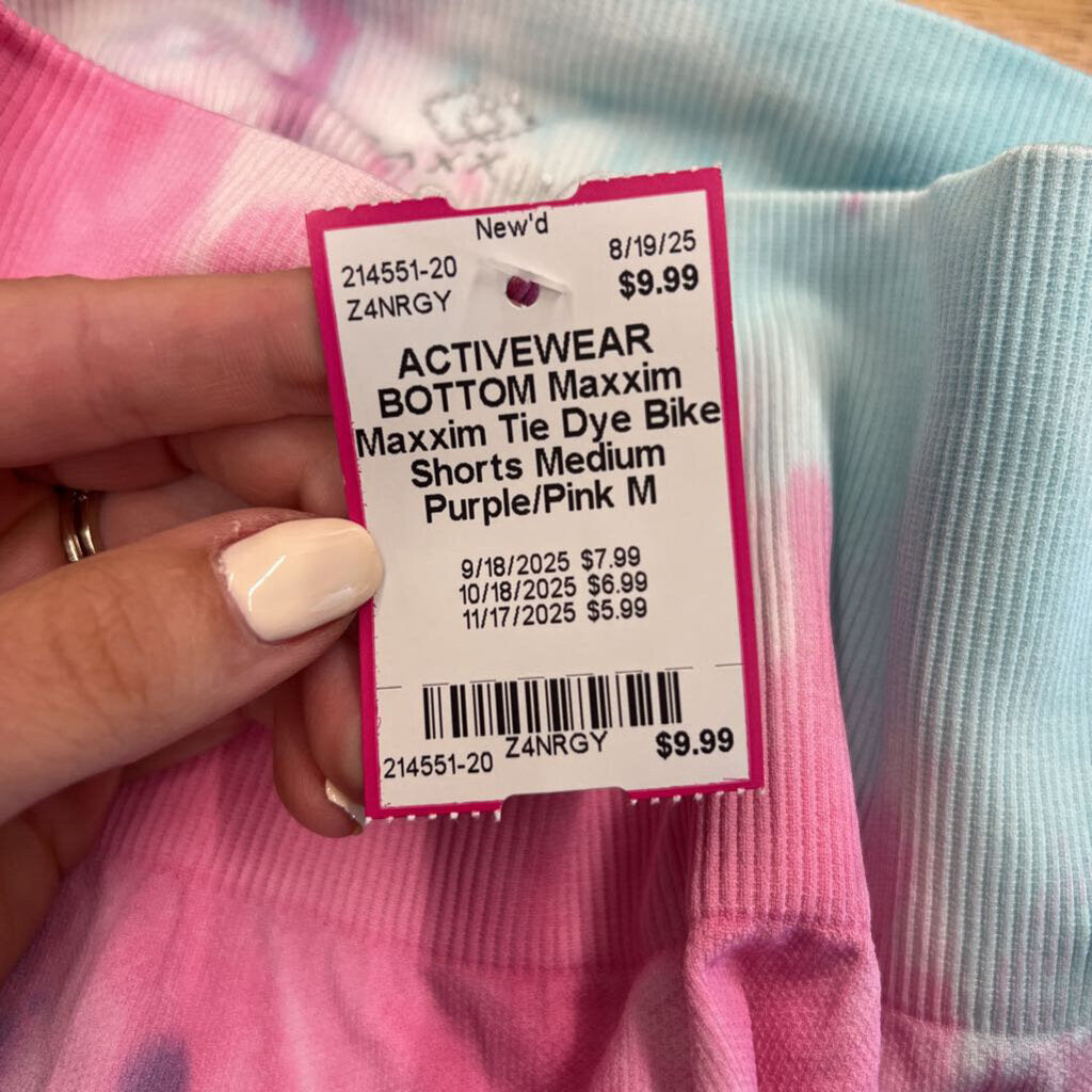 Maxxim Tie Dye Bike Shorts Medium