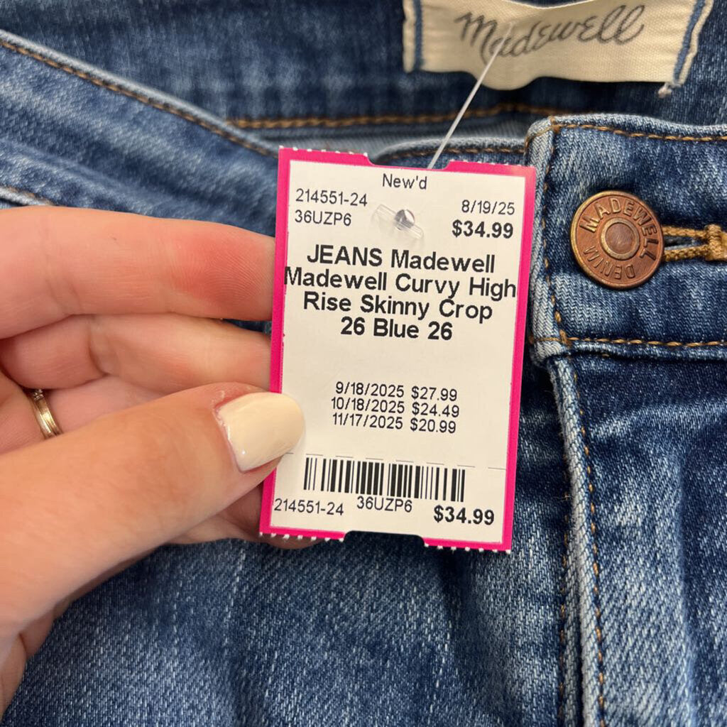 Madewell Curvy High Rise Skinny Crop 26