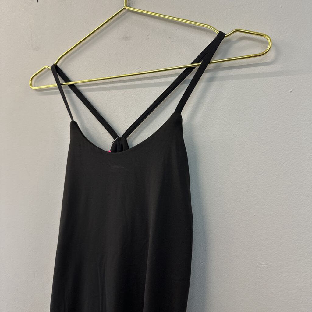 Black Stretchy Athletic Dress With Shorts Small