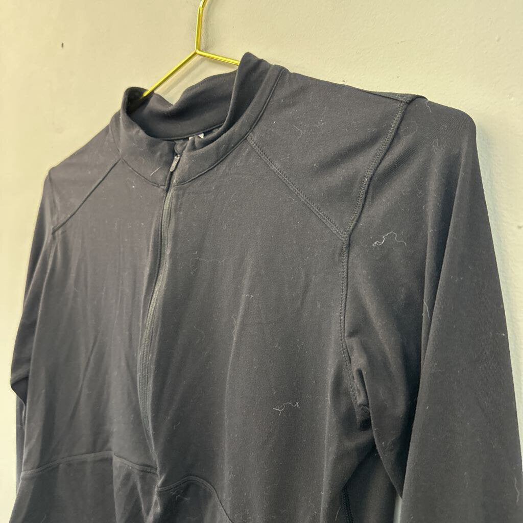 CRZ Yoga Cropped Half Zip Long Sleeve Small