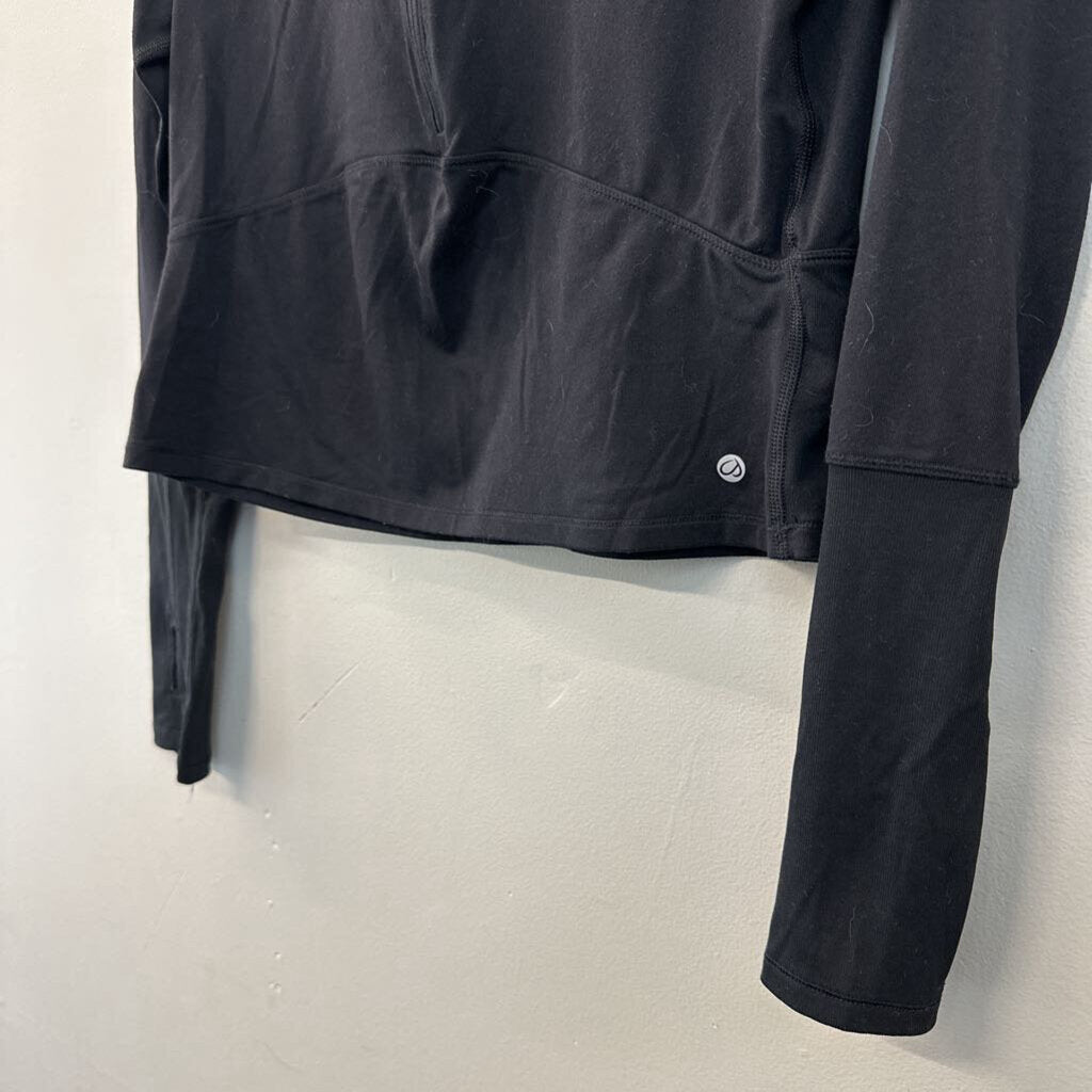 CRZ Yoga Cropped Half Zip Long Sleeve Small
