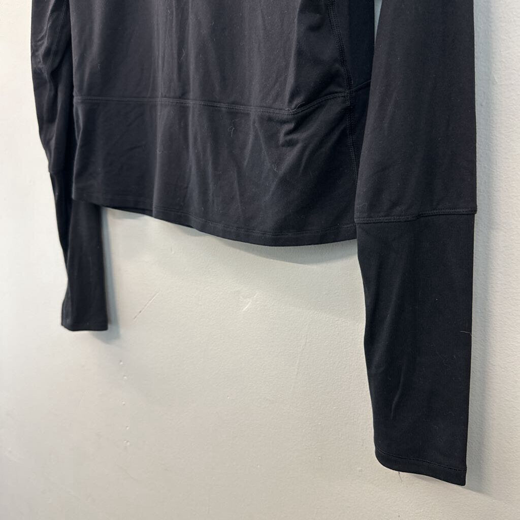 CRZ Yoga Cropped Half Zip Long Sleeve Small