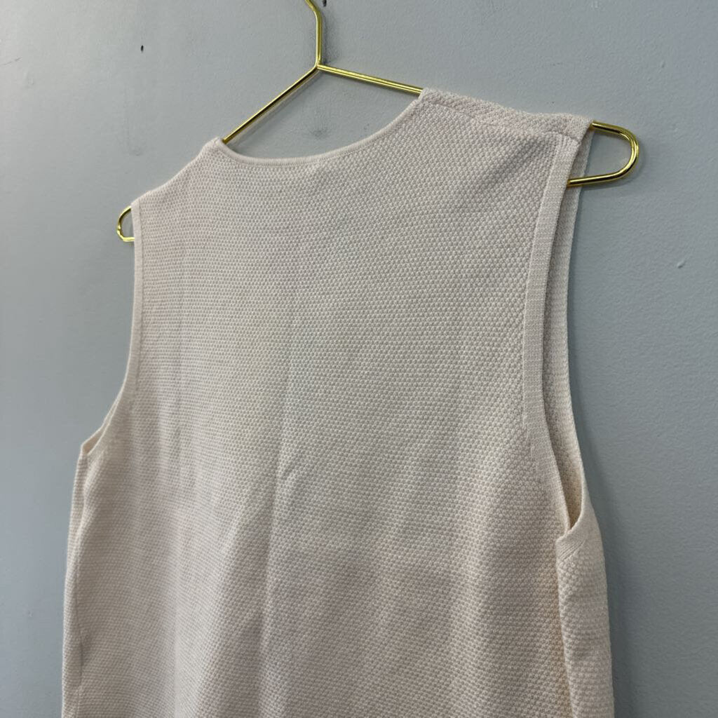Knit Tie Front Vest Medium