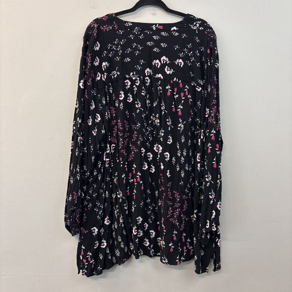 Lane Bryant Floral Long Sleeve Tunic 26/28