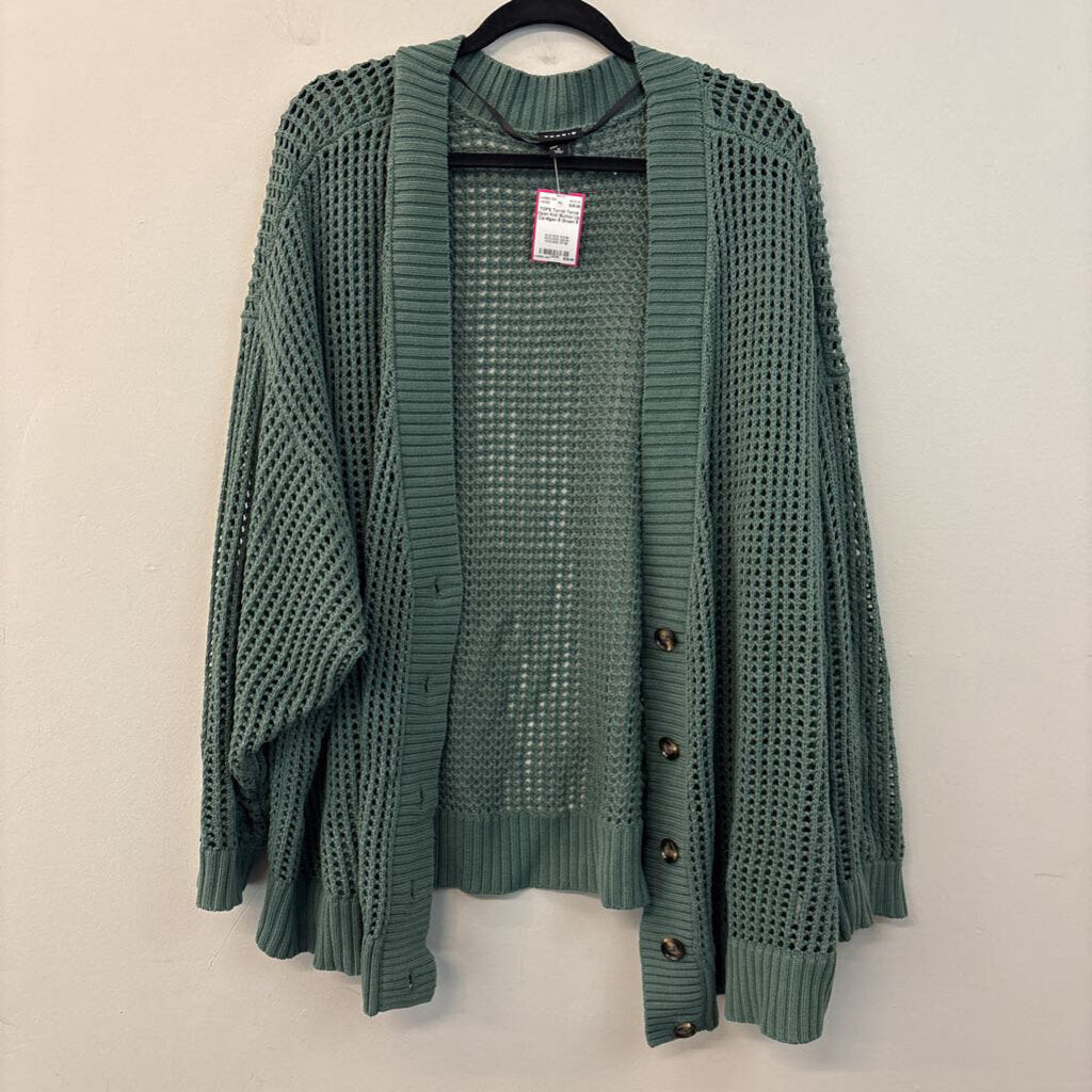 Torrid Open Knit Button Up Cardigan 5