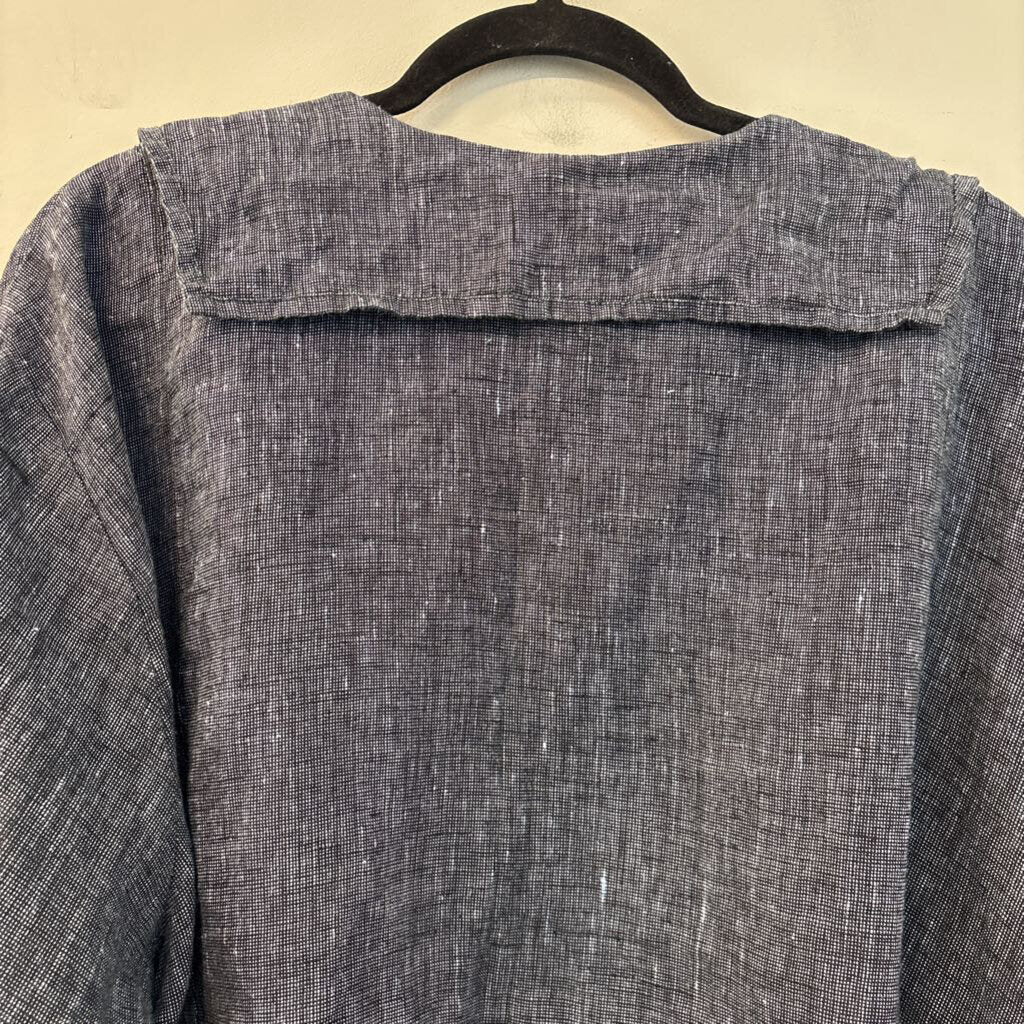 Flax 100% Linen Long Sleeve Button Up 3G