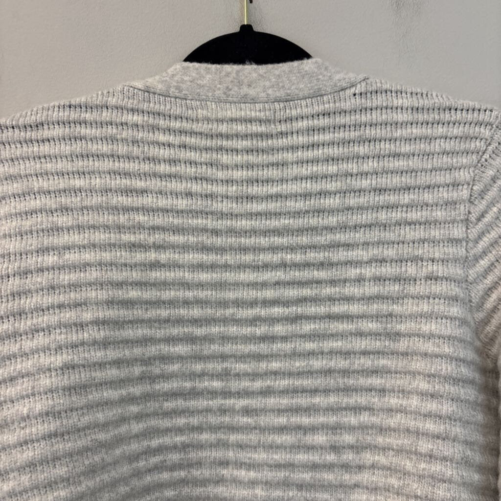Happily Grey Cropped Button Up Cardigan Medium