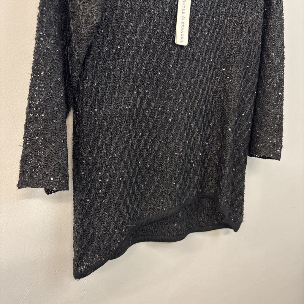 Nicole Alexander Knit Sequin Sweater Large