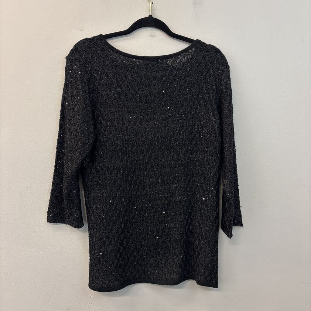 Nicole Alexander Knit Sequin Sweater Large