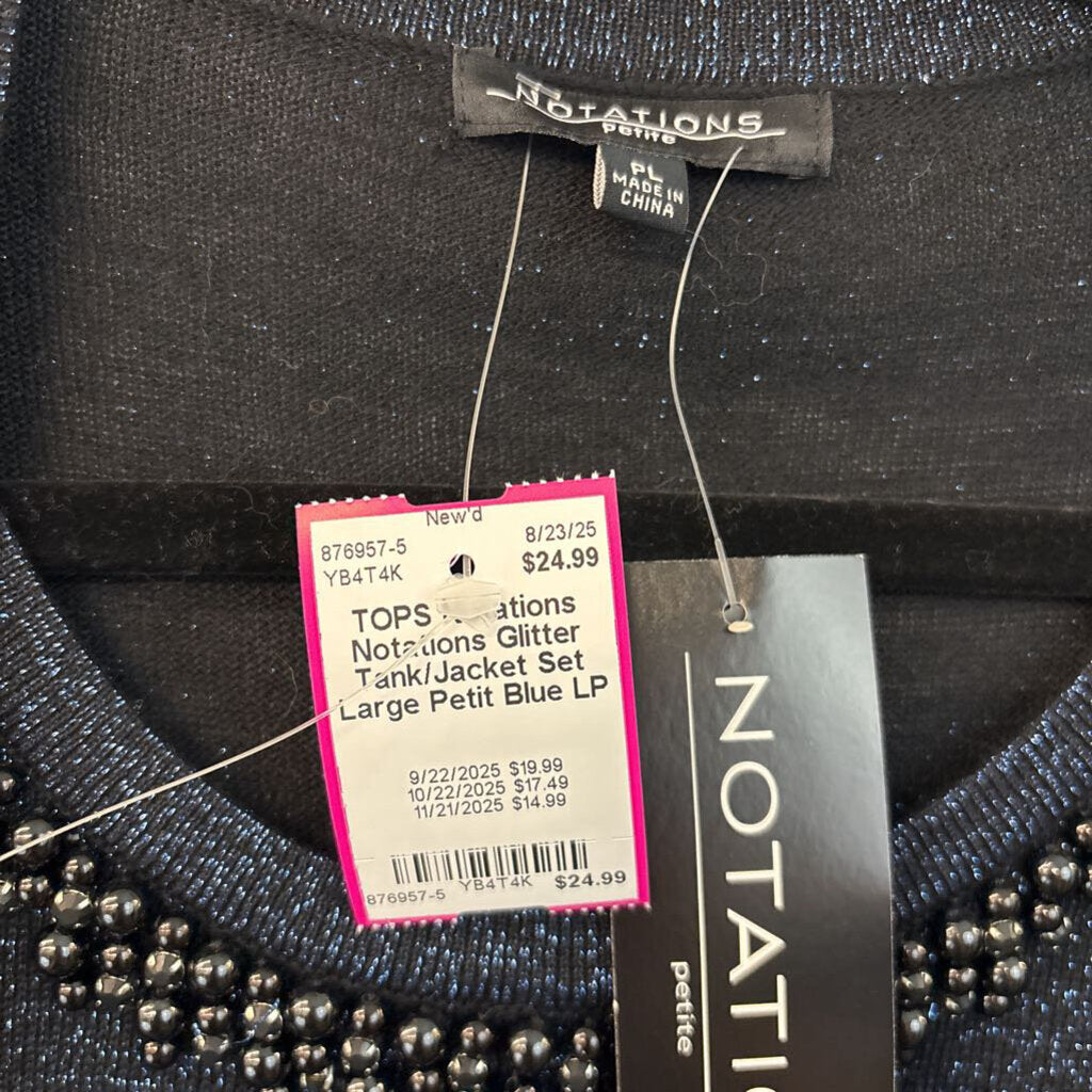 Notations Glitter Tank/Jacket Set Large Petit