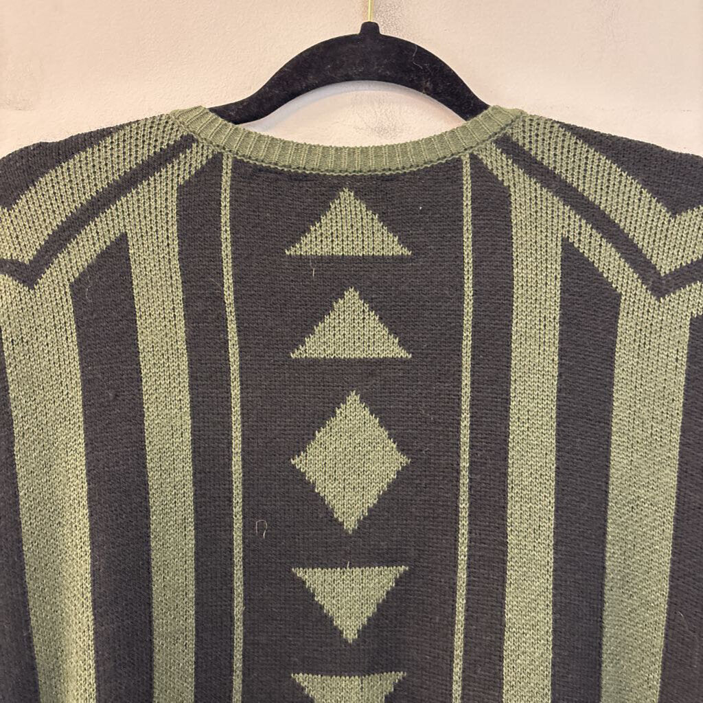 Hannah Green Printed Long Cardigan Large