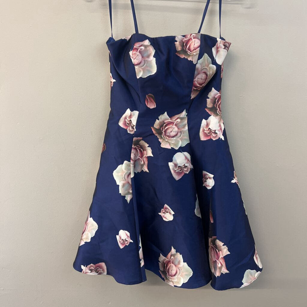 Glamour by Terani Floral Short Dress Small