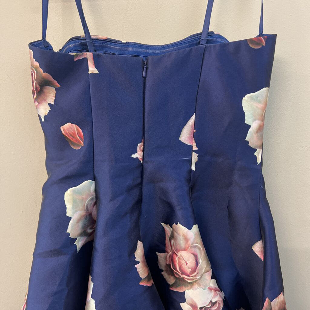 Glamour by Terani Floral Short Dress Small