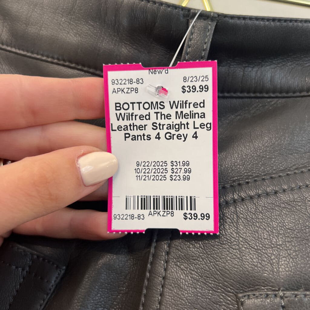 Wilfred The Melina Leather Straight Leg Pants 4