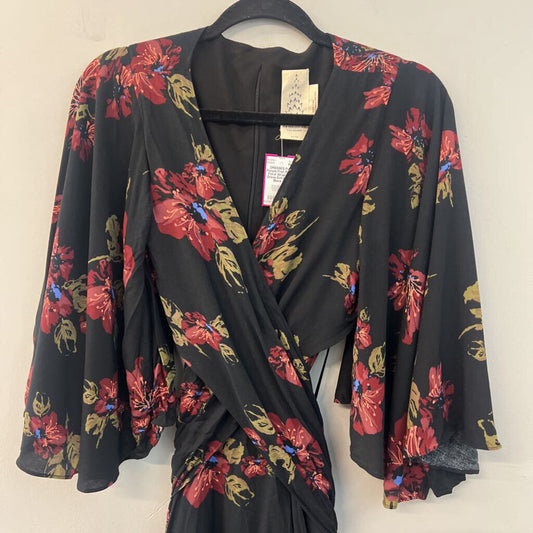 Free People Floral Wrap Maxi Dress Extra Small