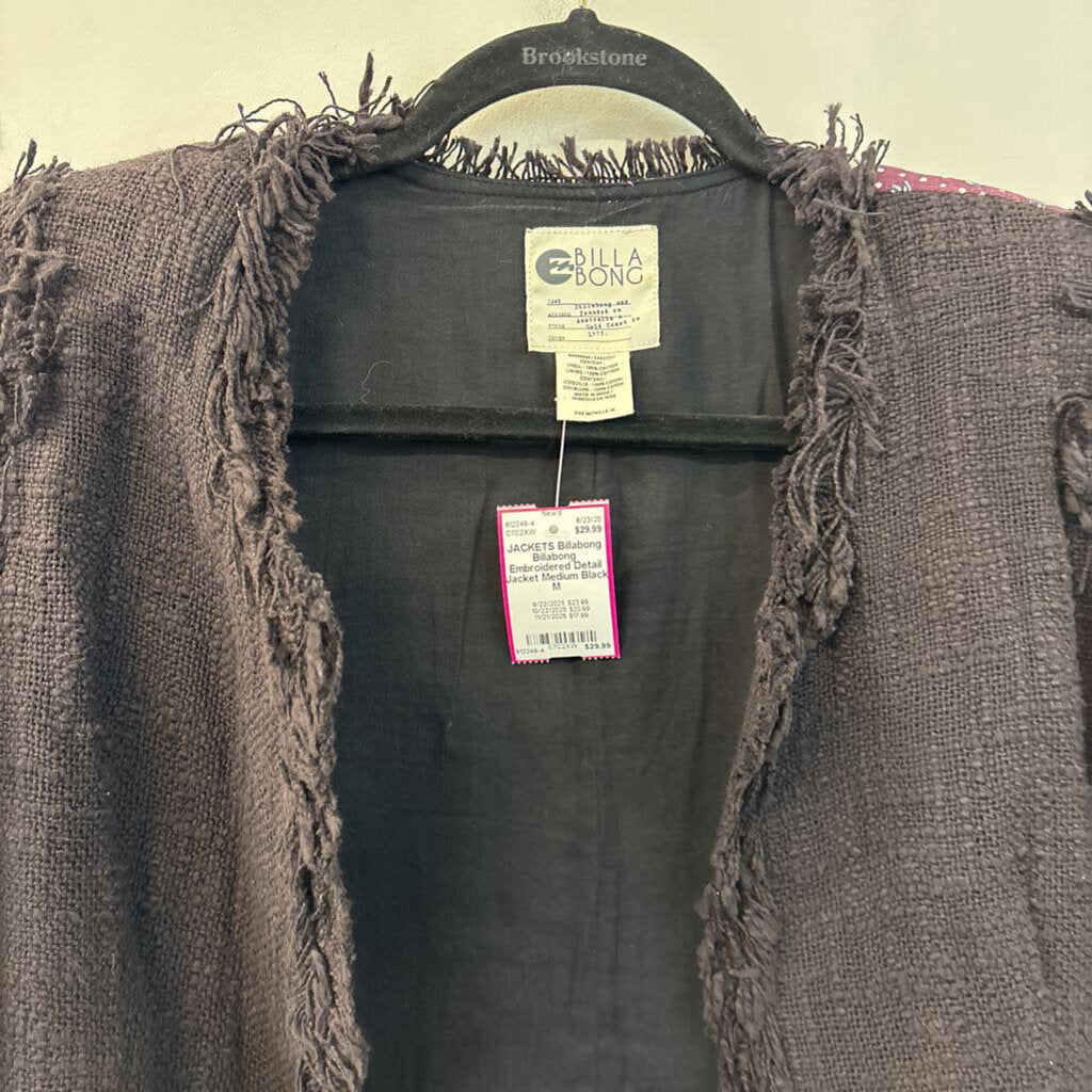 Billabong Embroidered Detail Jacket Medium