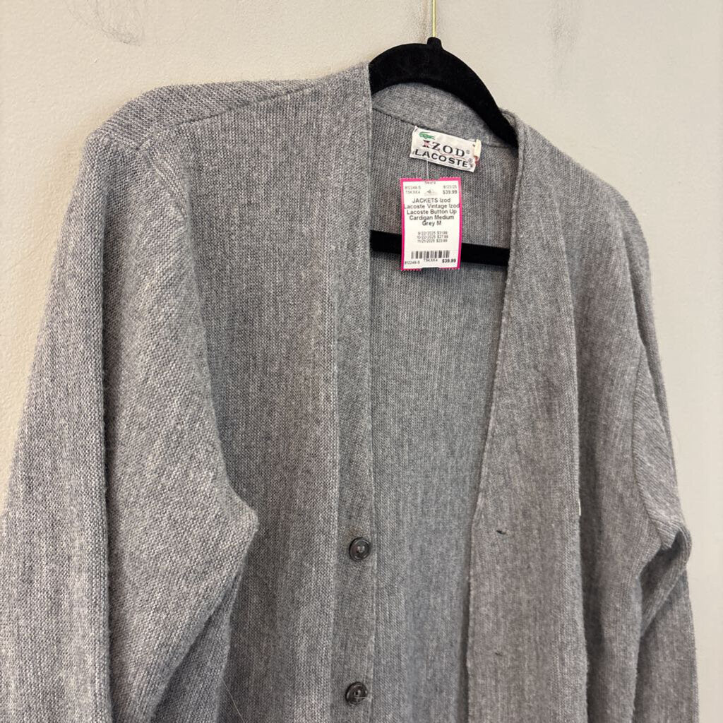 Vintage Izod Lacoste Button Up Cardigan Medium