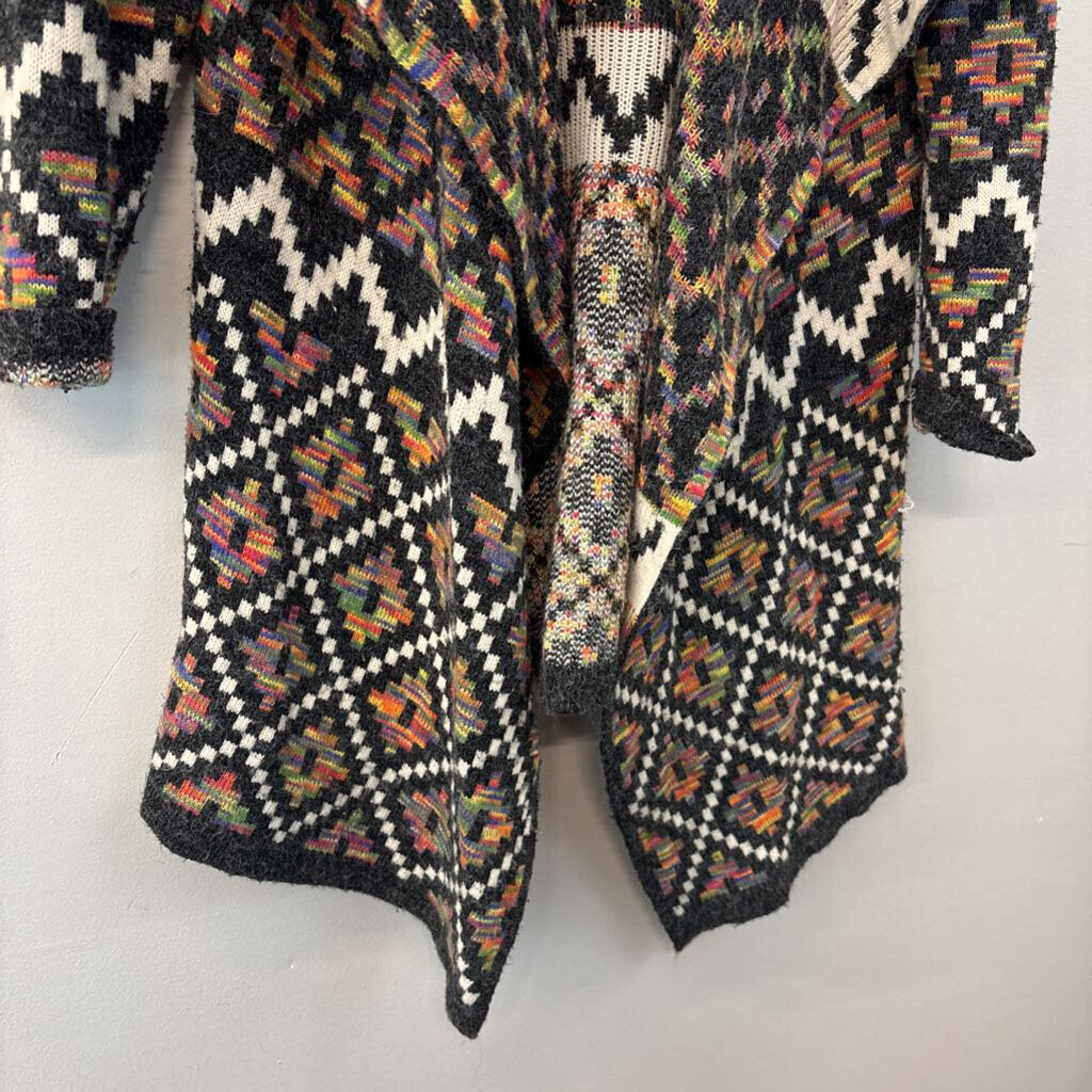 My Beloved Western Print Knit Long Duster One Size