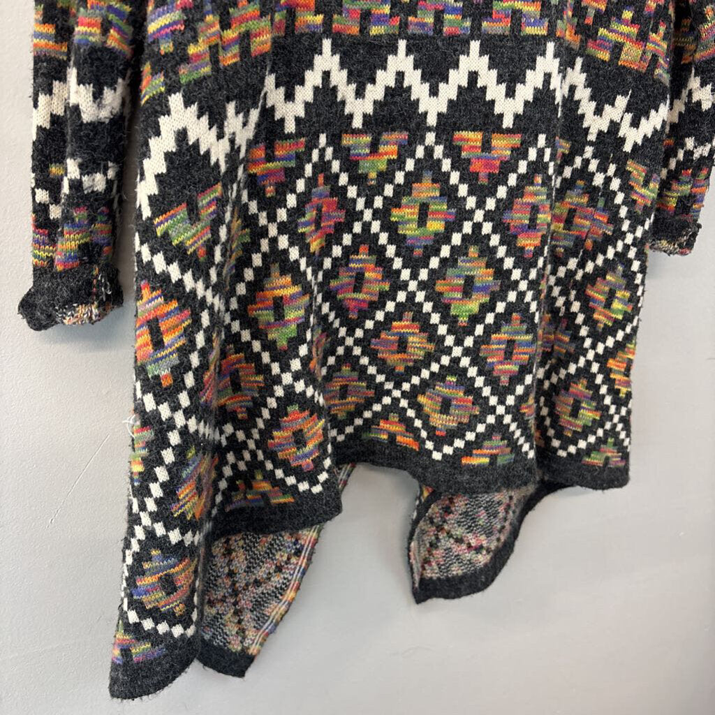 My Beloved Western Print Knit Long Duster One Size