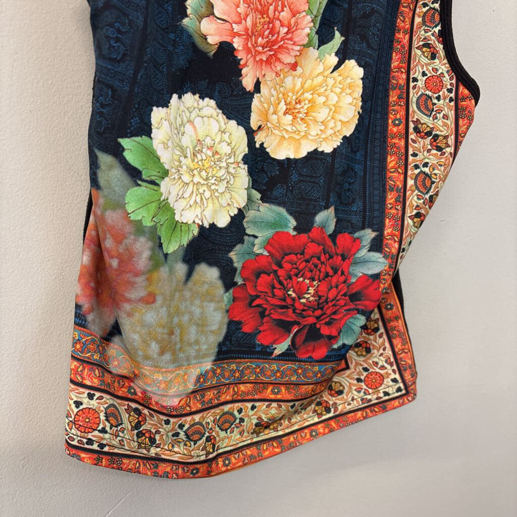 Soft Surroundings Flower Print Tank Top Medium