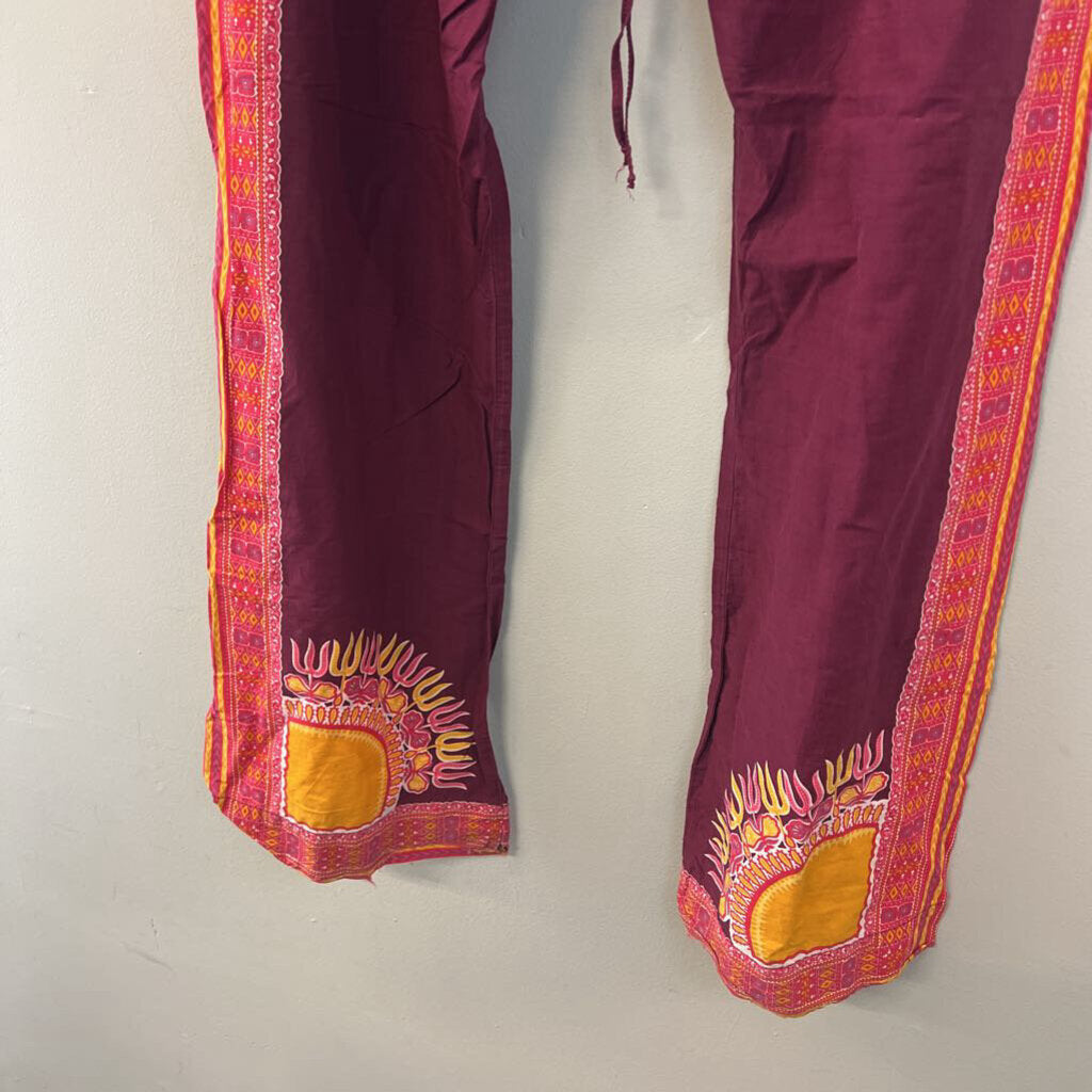 Lucky Brand Printed Drawstring Waist Pants Small