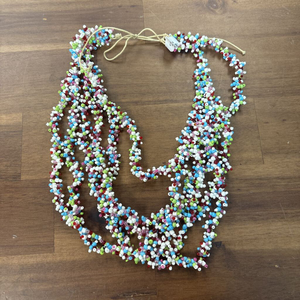 Beaded Rainbow Layered Necklace