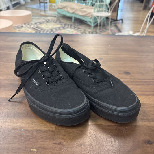 Vans Black Authentic Canvas Low Sneakers 6.5