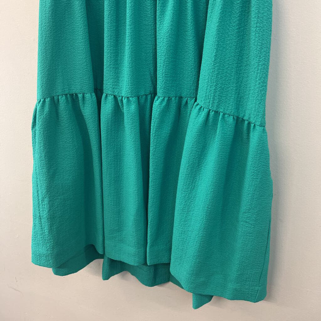 Calvin Klein Green Textured Short Sleeve Dress 6