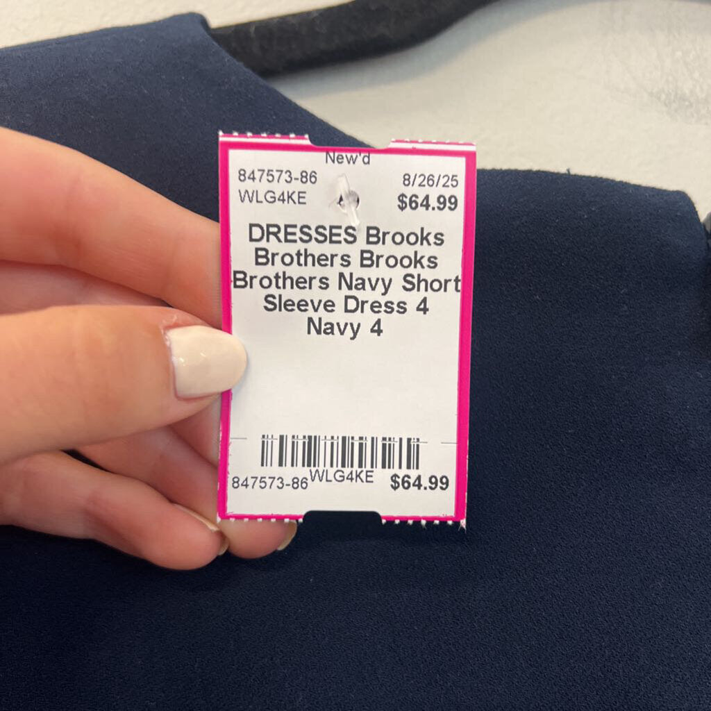 Brooks Brothers Navy Short Sleeve Dress 4