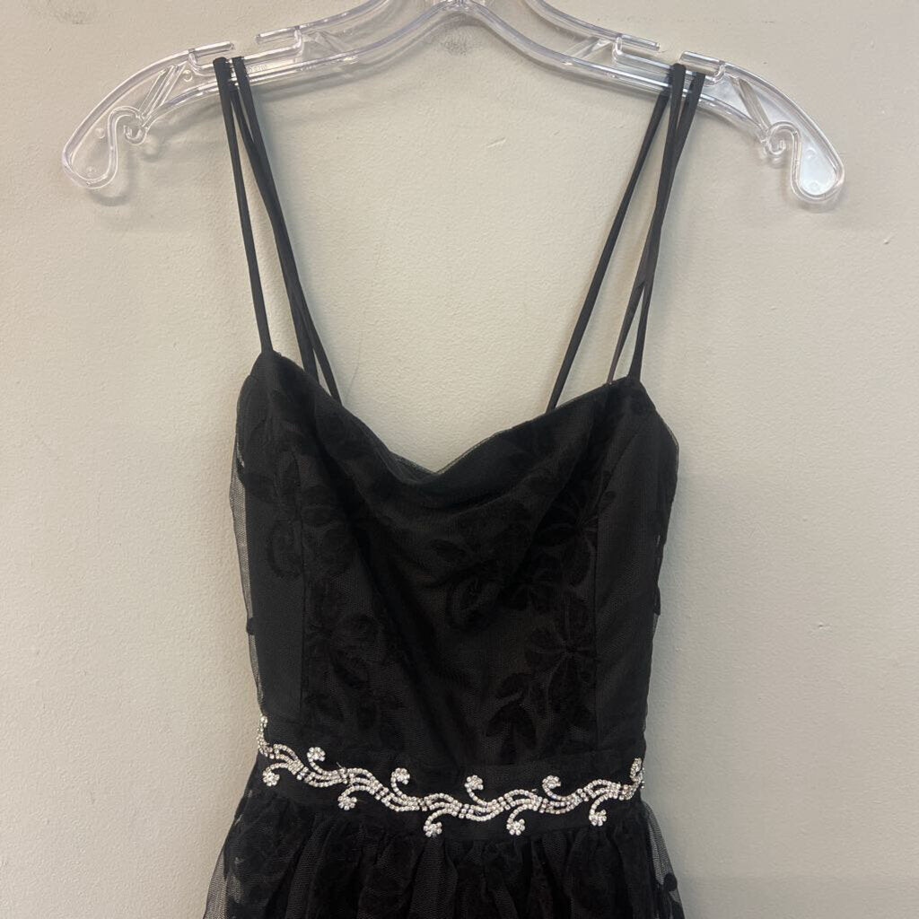 Windsor Burnout Lace Short Dress Small