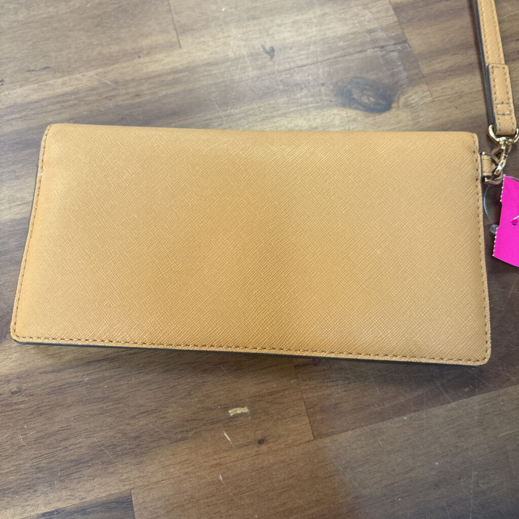 Tory Burch Brown Emerson Slim Wristlet Wallet