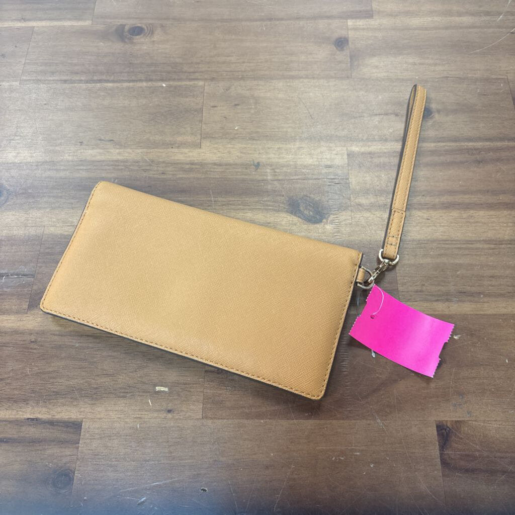 Tory Burch Brown Emerson Slim Wristlet Wallet