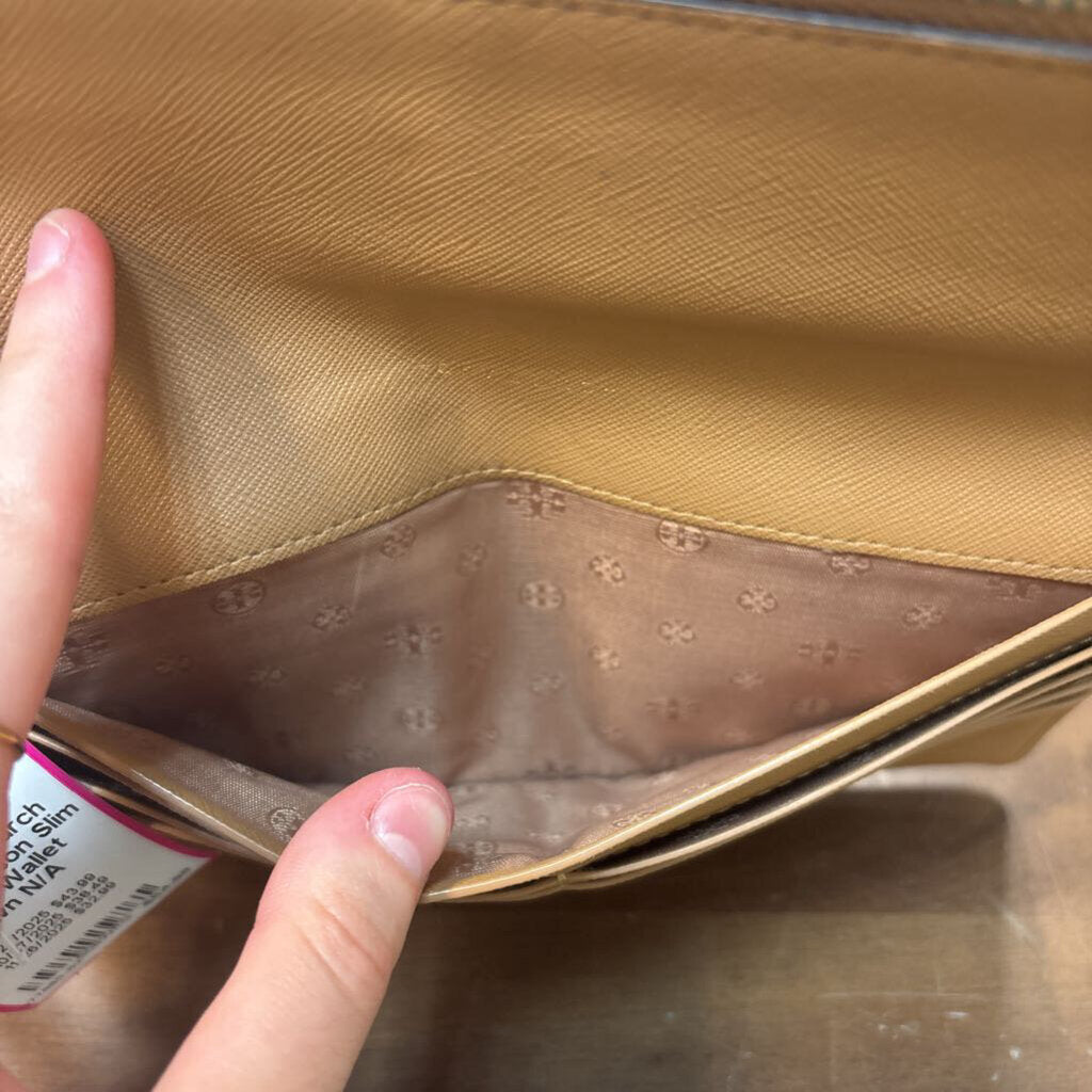 Tory Burch Brown Emerson Slim Wristlet Wallet