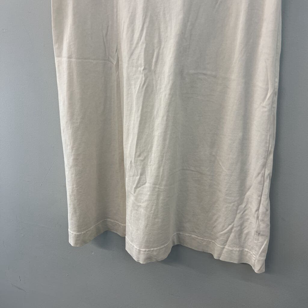 Everlane Cream Short Sleeve Dress Large