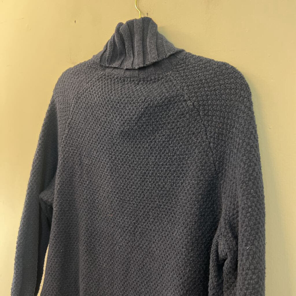 Patagonia Navy Heavy Knit Long Sleeve Turtleneck Sweater Top Extra Large
