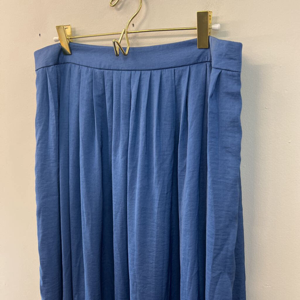 Chicos Blue Silky Maxi Skirt 1
