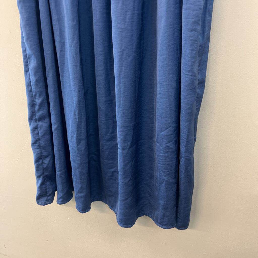 Chicos Blue Silky Maxi Skirt 1