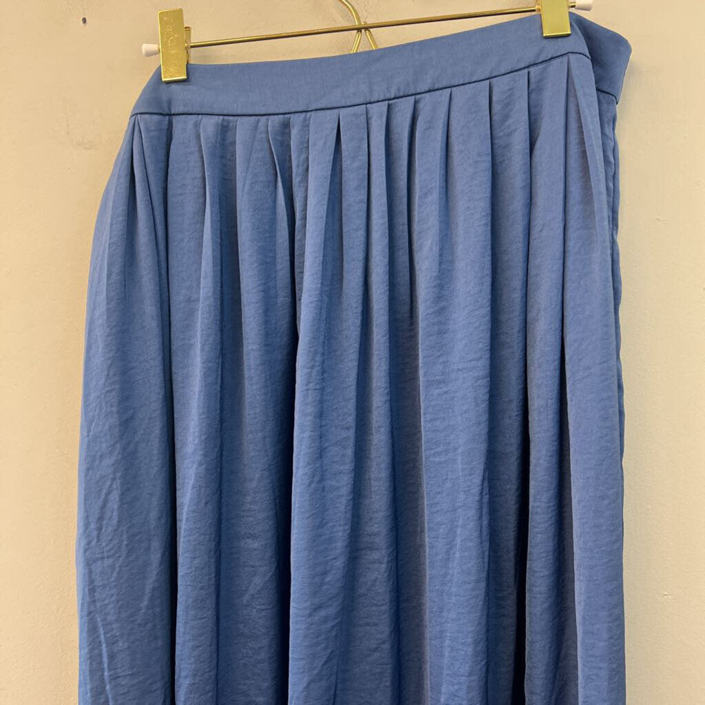 Chicos Blue Silky Maxi Skirt 1
